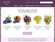 Tablet Screenshot of englishroseflorist.net